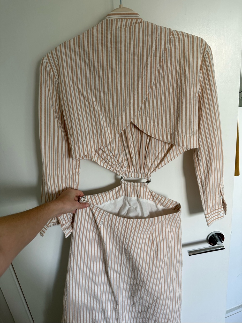 Jonathan Simkhai Janet Open Back Shirt Dress - Picture 5 of 6